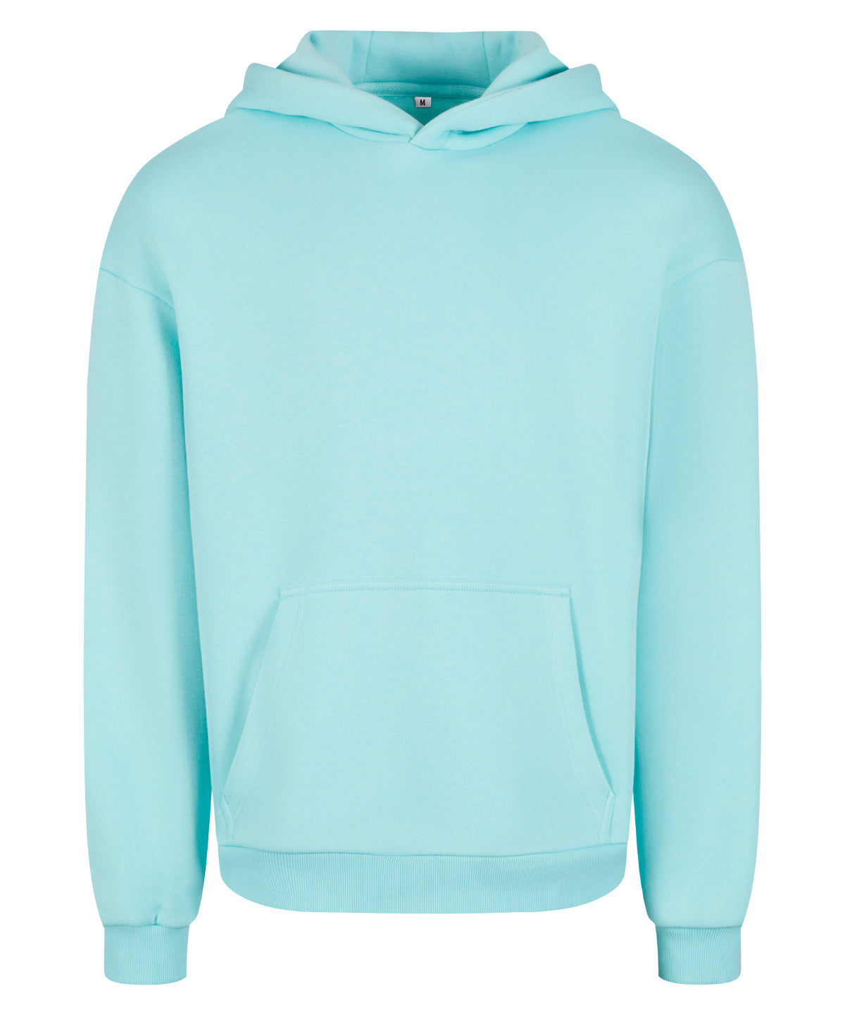 Build Your Brand Fluffy Hoodie - Beryl Blue*