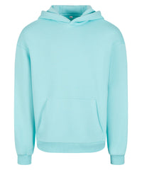 Build Your Brand Fluffy Hoodie - Beryl Blue*