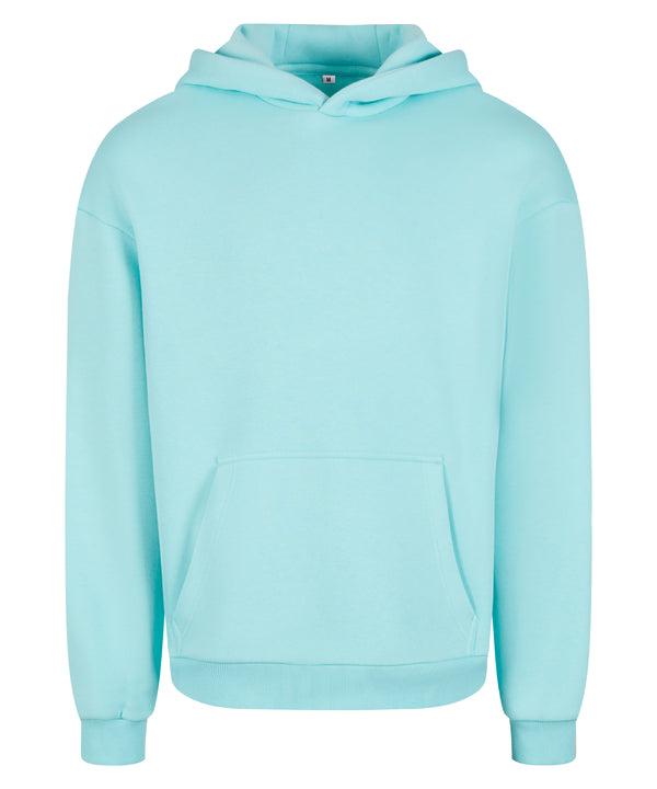 Build Your Brand Fluffy Hoodie - Beryl Blue*