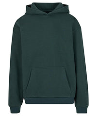 Build Your Brand Fluffy Hoodie - Bottle Green