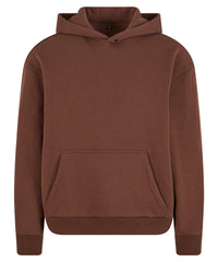 Build Your Brand Fluffy Hoodie - Chocolate Brown*
