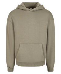 Build Your Brand Fluffy Hoodie - Pale Olive*