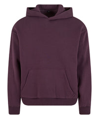 Build Your Brand Fluffy Hoodie - Plum Purple*