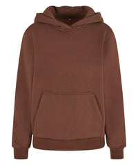 Build Your Brand Women’s Fluffy Hoodie - Chocolate Brown