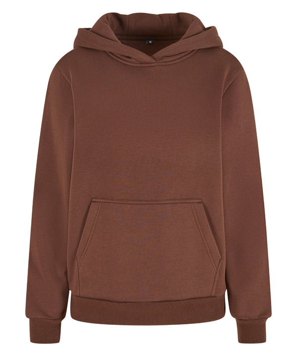 Build Your Brand Women’s Fluffy Hoodie - Chocolate Brown