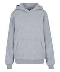 Build Your Brand Women’s Fluffy Hoodie - Heather Grey