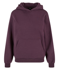 Build Your Brand Women’s Fluffy Hoodie - Plum Purple