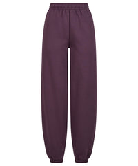 Build Your Brand Women’s Fluffy Sweatpants - Plum Purple