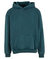 Build Your Brand Vintage Heavy Hoodie - Bottle Green