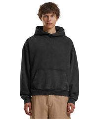Build Your Brand Vintage Heavy Hoodie - Black