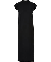 Build Your Brand Women’s Long Extended Shoulder Dress - Black