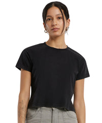 Build Your Brand Women’s Vintage Cropped Tee - Black