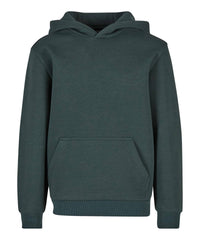 Build Your Brand Kids Fluffy Hoodie - Bottle Green