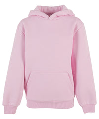 Build Your Brand Kids Fluffy Hoodie - Soft Pink