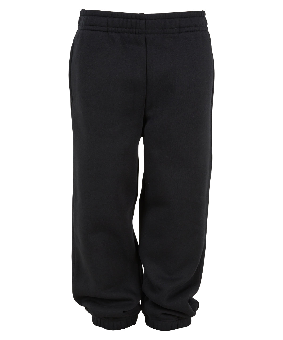 Build Your Brand Kids Fluffy Sweatpants - Black