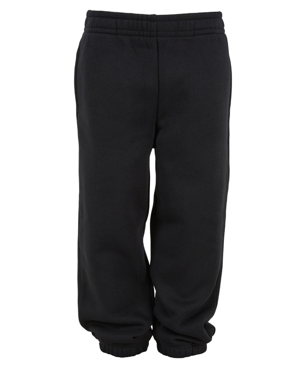 Build Your Brand Kids Fluffy Sweatpants - Black