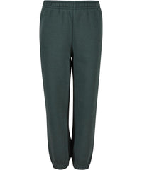 Build Your Brand Kids Fluffy Sweatpants - Bottle Green