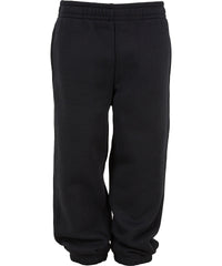 Build Your Brand Kids Fluffy Sweatpants - Black