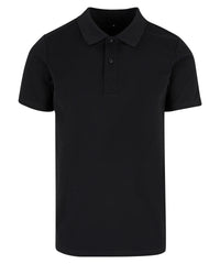 Build Your Brand Sorona Polo Tee - Black