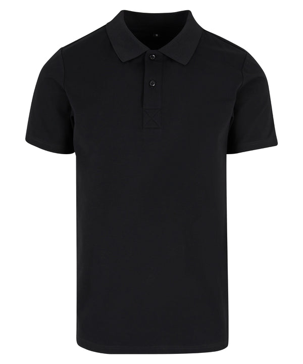 Build Your Brand Sorona Polo Tee - Black