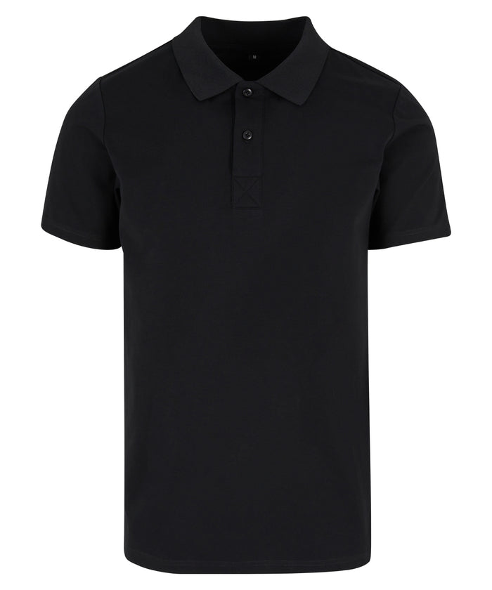 Build Your Brand Sorona Polo Tee - Black