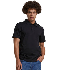 Build Your Brand Sorona Polo Tee - Black