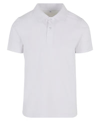 Build Your Brand Sorona Polo Tee - White
