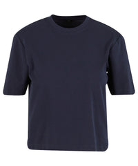 Build Your Brand Women’s Sorona Loose-fit Tee - Navy