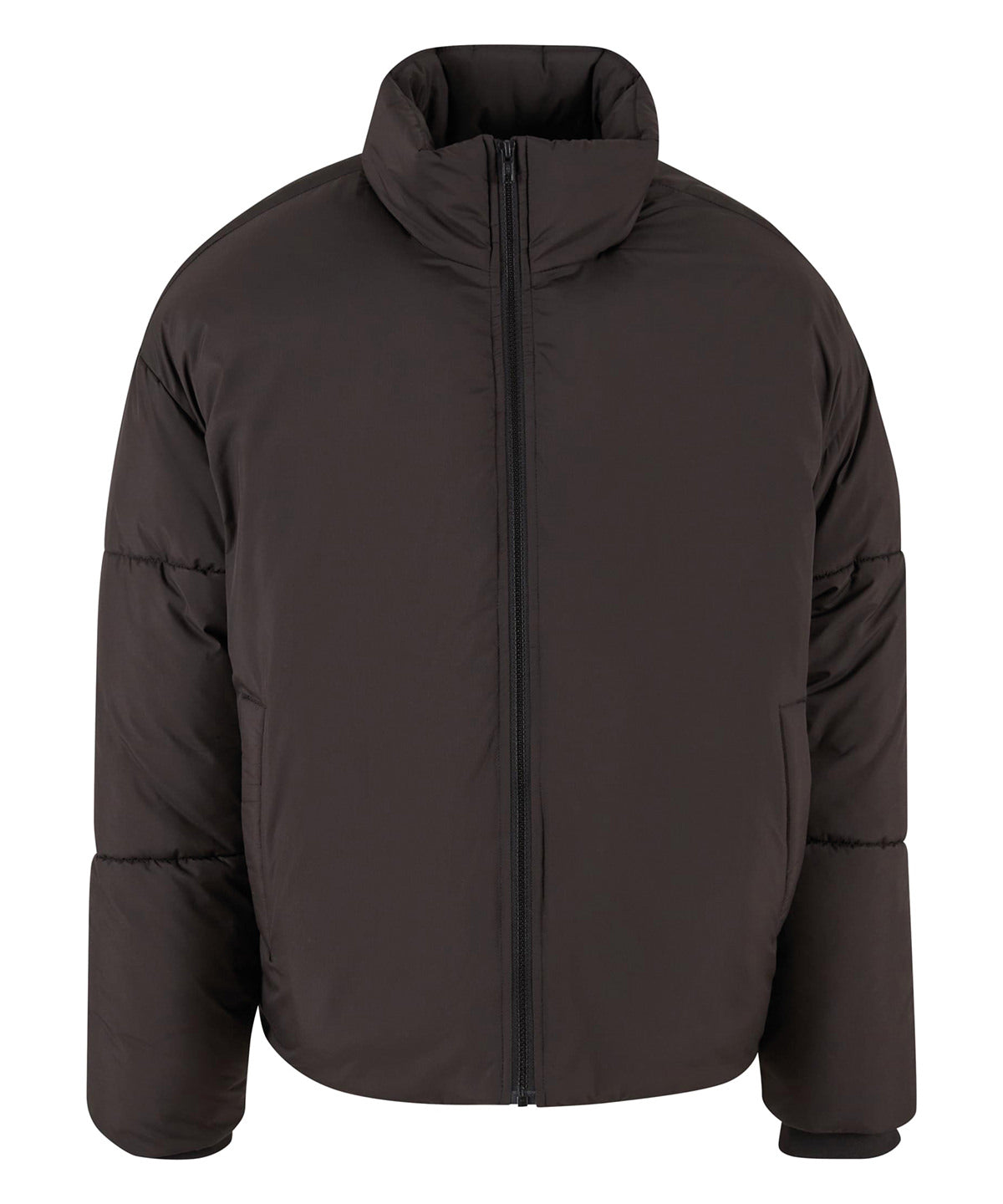 Build Your Brand Women’s Loose Puffer Jacket - Black
