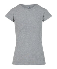 Build Your Brand Women’s Stretch Tee - Heather Grey