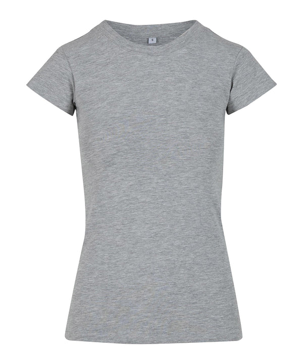 Build Your Brand Women’s Stretch Tee - Heather Grey