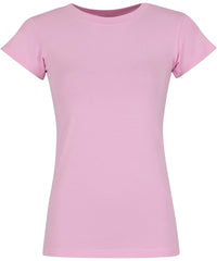 Build Your Brand Women’s Stretch Tee - Soft Pink