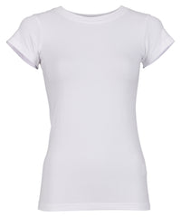 Build Your Brand Women’s Stretch Tee - White