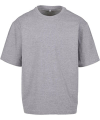 Build Your Brand Loose-fit Tee - Heather Grey
