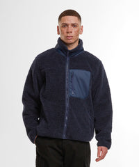 Build Your Brand Bonded Sherpa Jacket - Black