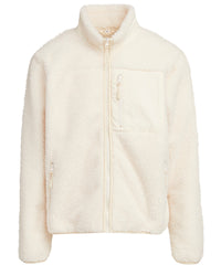 Build Your Brand Bonded Sherpa Jacket - White Sand