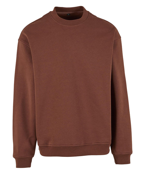 Build Your Brand Loose-fit Sweatshirt - Chocolate Brown