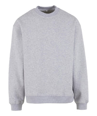 Build Your Brand Loose-fit Sweatshirt - Heather Grey