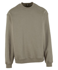 Build Your Brand Loose-fit Sweatshirt - Pale Olive