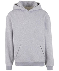Build Your Brand Loose-fit Hoodie - Heather Grey