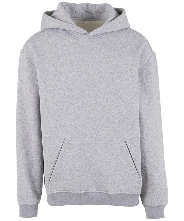 Build Your Brand Loose-fit Hoodie - Heather Grey
