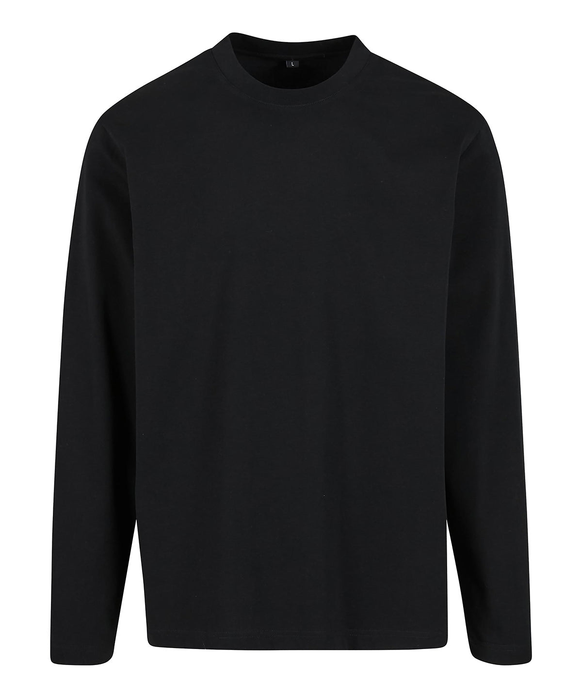 Build Your Brand Sorona Loose Long Sleeve - Black