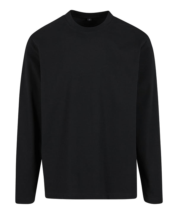Build Your Brand Sorona Loose Long Sleeve - Black