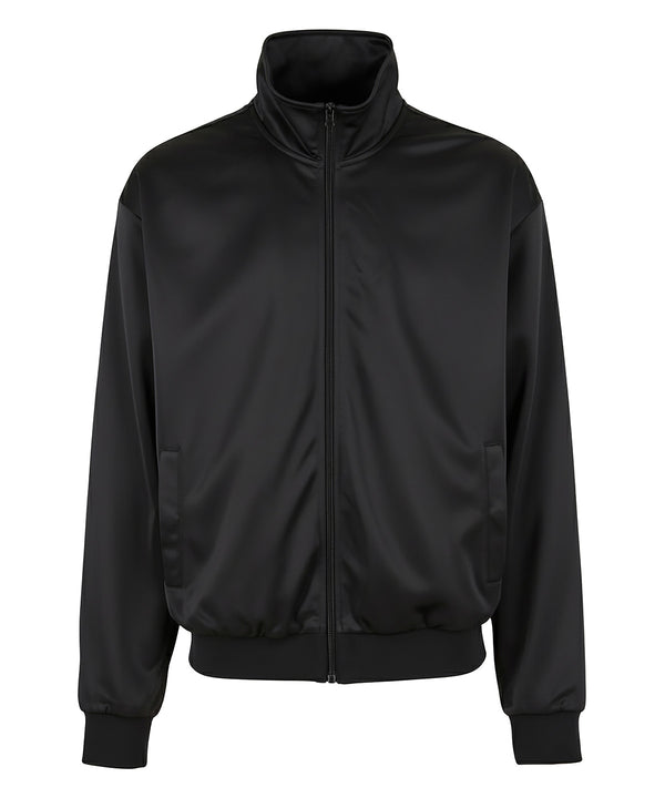 Build Your Brand Tricot Track Jacket - Black