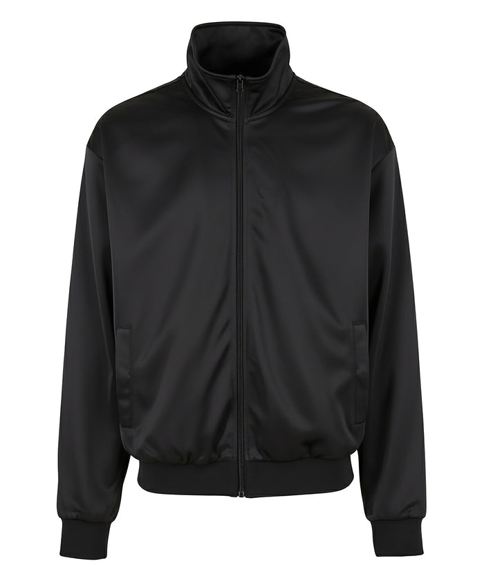 Build Your Brand Tricot Track Jacket - Black