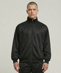 Build Your Brand Tricot Track Jacket - Black