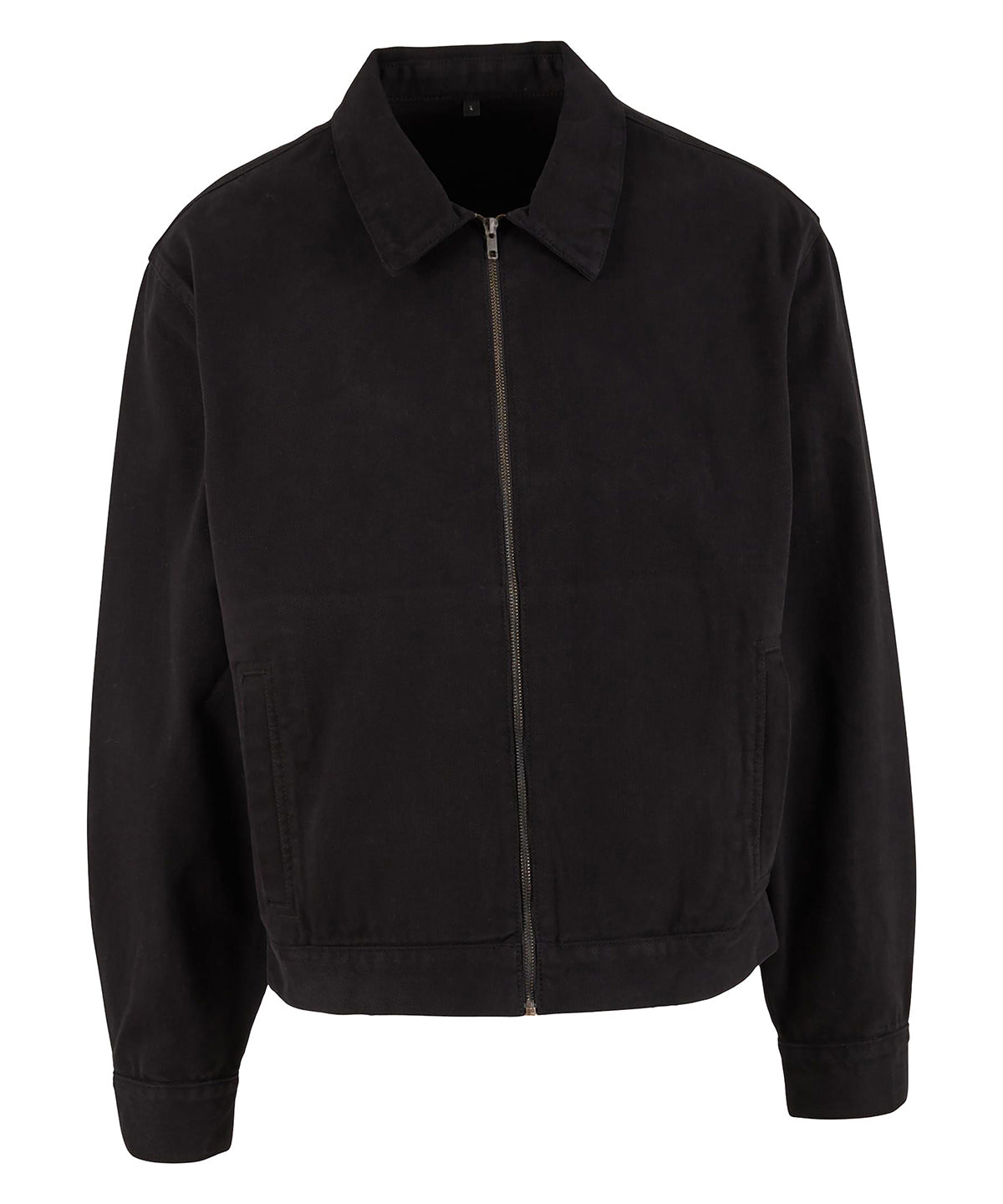 Build Your Brand Basic Workwear Jacket - Black
