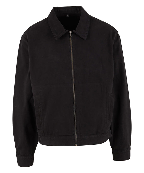 Build Your Brand Basic Workwear Jacket - Black