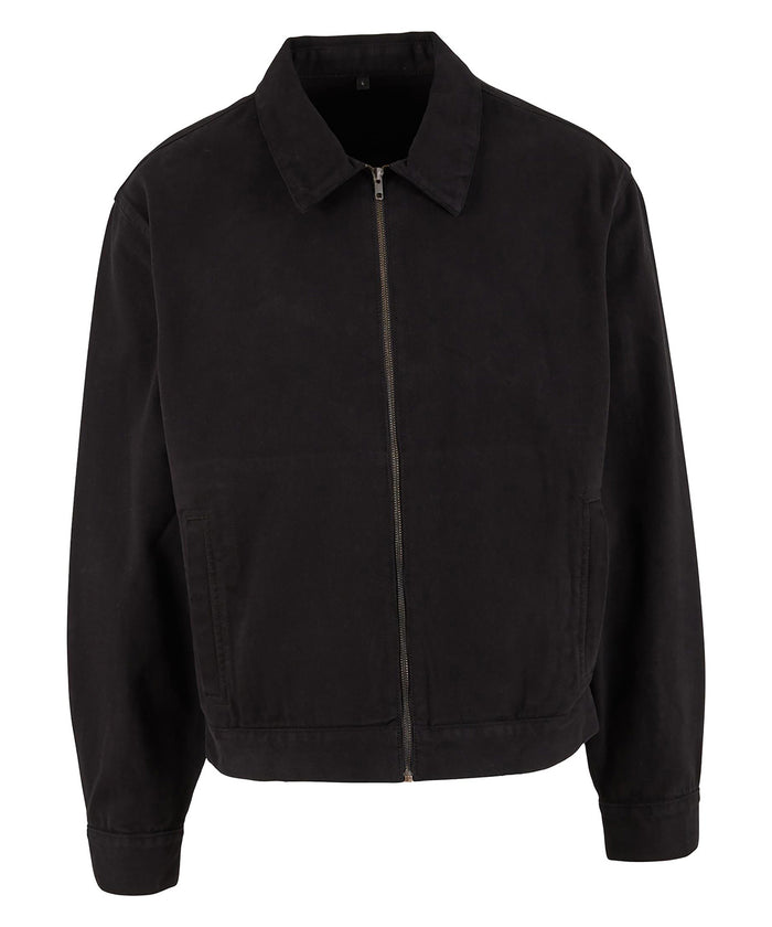 Build Your Brand Basic Workwear Jacket - Black