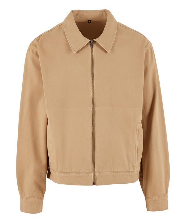 Build Your Brand Basic Workwear Jacket - Union Beige